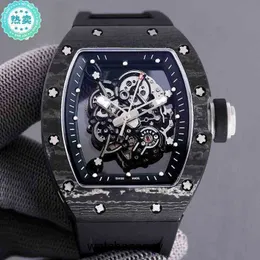 Designer Ri mliles Relógios de luxo Mecânicos relógios de pulso fábrica rm055 multi-função es negócios lazer fibra de carbono caso fita masculina suíço 2023 estilo