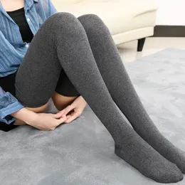 Socks Hosiery Warm 80cm Knee Socks Women Cotton Thigh High Over The Knee Stockings For Ladies Girls Super Long Stocking Sexy 231128