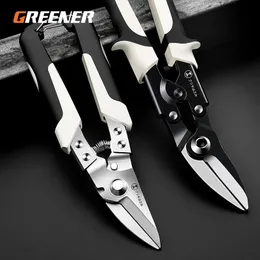 Schraubendreher Greener Tin Sheet Metal Snip Aviation Scissor Iron Plate Cut Shear Household Hand Tool Industrial Multifunktionale Industry Work