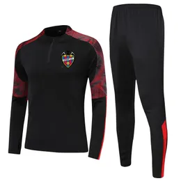 Levante UD Kids Boyut 4xs - 2xl Runsuits Sets Erkek Açık Futbol Takımları Ev Kitleri Ceket Pantolon Spor Giyim Yürüyüş Futbolu298b