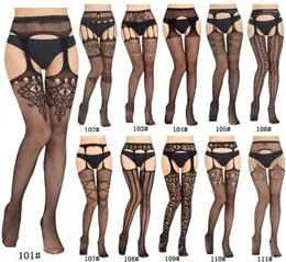 Women Socks Woman Sexy Lingerie Pantyhose Erotic Hollow Out Stockings Tights Mesh Open Crotch Fishnet Panty Bottoming Lntimate Goo8917293