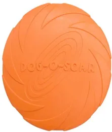 Dog Bowl Dog Flying Discs Soft Rubber Rubber غير قابل للتدمير لعبة Pet Toy Toy Dog Flying Saucer لون مشرق للكلاب لرؤية 59in9509956 كبيرة