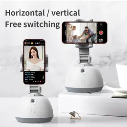 Stabilizatory Smart Gimbal Twarz śledzenie strzelania do selfie Stick 360 Obiekt podwójny Oś Gimbal Uchwyt w jednym telefonie 231128