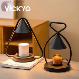 مصابيح الجدول Vickyo Vintage Creative LED Table Lamps Armatherapy Wax Melt Candle Drearer Lamp Lights مع Timer for Home Lighting Decor YQ231129