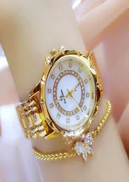 Wristwatches Luxury Crystal Women Bracelet Watches Stainless Steel Casual Quartz Watch For Waterproof Fashion Ladies Dress4069771