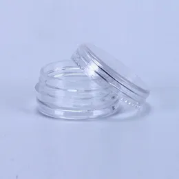 2ML Clear Plastic Empty Jar28x13MM Clear Lid 2Gram Pot Sample Size For Cosmetic Cream Eye Shadow Nails Powder Jewelry E-Liquid Hoked