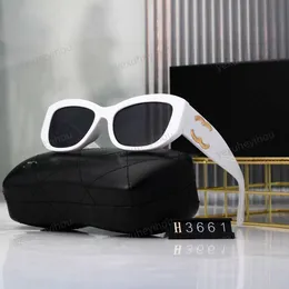 Новые солнцезащитные очки CC Модельер Ch Солнцезащитные очки Ретро-мода Top Driving Открытый УФ-защита Модный логотип Leg для женщин Мужские солнцезащитные очки с коробкой S3