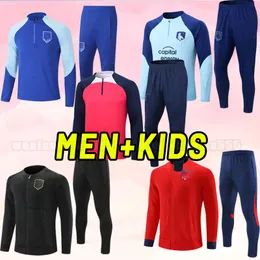 Детский детский Atletico 23 24 Madrids Soccer Tracksuit Morata Griezmann Joao Felix 2023 M.llorente Correa Koke Camisetas de Futbol Lemar Carrasco куртка набор