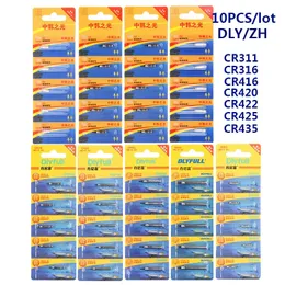 Acessórios de pesca 10pcslot CR311 CR316 CR322 CR416 CR420 CR425 CR435 DLY ZH Ferramenta de pino de lítio flutuante bóia equipamento luminoso 231128