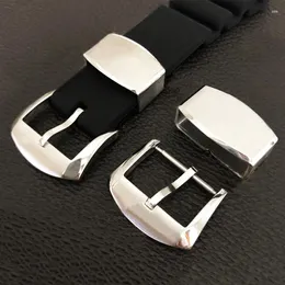 Watch Bands 18mm 20mm Strap Buckle Rings Holder Stainless Steel 316L Ring Clasp Buckles For Silicone Band Metal