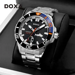 DOXA Watch Men039s Luxury Stainless Steel Waterproof Quartz Sports Diving Luminous Water Ghost Watch Christmas Gift Mens Watche4910741