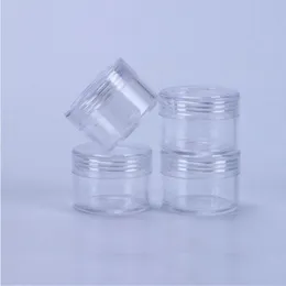 15 gramów do napełniania Mała plastikowa pokrywka śrubowa z przezroczystą podstawą puste plastikowe słoiki pojemnika do paznokci butelki