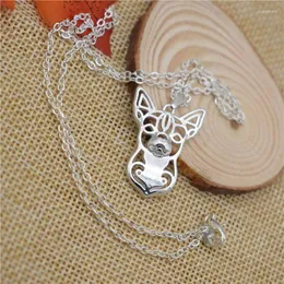 Pendant Necklaces LPHZQH Fashion Hollow Cute Pet Dog Jewelry Women Choker Necklace Chihuahua Gift