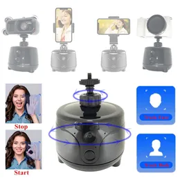 Стабилизаторы Smart Auto Tracking Face Gimbal Stabilizer Action Camera Держатель для телефона Вращение на 360 градусов Штатив для селфи для прямой трансляции видеоблогов 231128