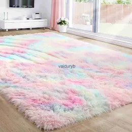 Baby Rugs Playmats Hairy Rainbow for ldren Bedroom Soft Furry Carpets Living Room Kids Nursery Playroom Cute Decor Area Rugvaiduryb