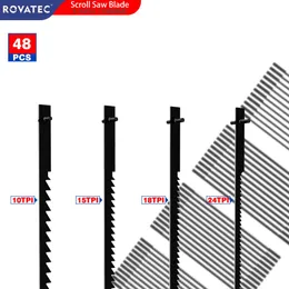 Zaagbladen 48PCS 125mm 5" lama per sega per legno TPI 10/15/18/24 Accessori per utensili elettrici per la lavorazione del legno Fai da te