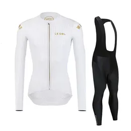 مجموعة جيرسي لركوب الخريف مجموعة الرجال Le Coling دراجة موحد MTB الدراجة maillot ropa ciclismo spring الملابس السراويل الطويلة المريلة 231128