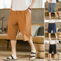 Herren Shorts Herren Cropped Pants atmungsaktiv locker sitzend lässig mit Tasche Schutz Polyester Sommer Strand