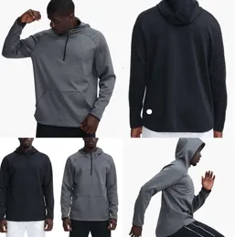 Lu- 372 Men Hoodies Outdoor Pullover Sports Long Sleeve Yoga Wrokout Outfit Mens Loose Jacketsセータートレーニングフィットネス服FDH
