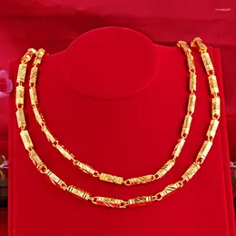 Pingentes 18k ouro não desbota para sempre 60cm colar para unissex colgantes bizuteria kolye bijoux femme colgante naszyjnik jóias