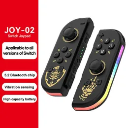 Kontrolery gier joysticks Joy 2 RGB Wireless for Nintendo Switch Joystick Wsparcie 6 Axis Gyro Wake Up Funkcja Multi kolor Joypad L R Gamepad 231128