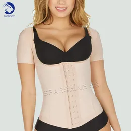 Arm Shaper Fajas Manga corta Shaping Top Breasted Cintura Entrenador Cuerpo Esculpir Ropa Fitness Abdomen Adelgazar Ropa interior 231129