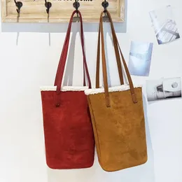 Evening Bags Faux Suede Lambswool Composite For Women Luxury Designer Handbags And Purses 2023 In Vintage Underarm Shoulder Bucket