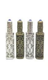 50 st 3 ml bronsstil arabiska parfymflaskor arabglasflaskbehållare med hantverksdekoration1402946