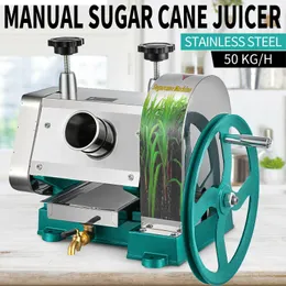 Processors Manual Sugarcane Juicer Machine Home Commercial Cane Press Juice Squeezer Extractor Mill 50kg/H Mixeur Kök Tillbehör