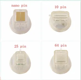 Attrezzatura Rf Cartuccia usa e getta Aghi consumabili Bellezza Oro frazionario 10Pin 25Pin 64Pin Nano Microneedle Tips Micro Needle Machine