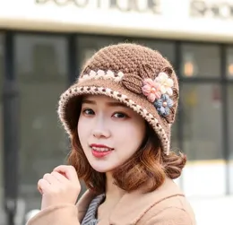 Beanie/Skull Caps Autumn and Winter Hats Woolen Hats Women's Knitted Hats Women's Warm Ear Protection Windproof and Plush Lining Fashion Ver 231128