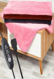 3 مستويات الآلة قابلة للغسل بطانية كهربائية ترموستات ناعمة الفخار التخييم المنزلي مكتب USB تسخين سفر محمول لأريكة سرير CPA57030158
