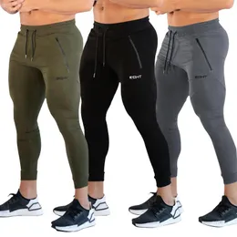 Hosen Übung Enge Jogging Hosen Männer Laufhose Fitness Bodybuilding Baumwolle Hosen Zipper Taschen Jogging Hosen Männer