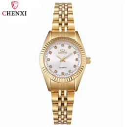 Frauen Uhren CHENXI Marke Top Luxus Damen Goldene Uhr für Frauen Uhr Weibliche Kleid Quarz Wasserdichte Armbanduhren 231129