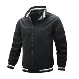 Herren Jacken Qualität Bomber Casual Jacke Männer Herbst Oberbekleidung Mandarin Sportswear für Männer Mäntel frühling 231129