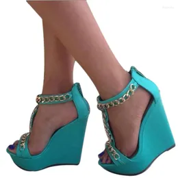 Sandalet shofoo ayakkabı moda kadın yüksek topuklu sandalet. Yaklaşık 12.5 cm topuk yüksekliği. Takozlar özelleştirilmiş ayakkabılar .size34-46