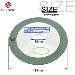 Slijpstenen 125mm/150mm 다이아몬드 그라인딩 휠 텅스텐 스틸 밀링 커터 도구 샤프너 그라인더 1pc 용 32 홀 컵 연삭 원