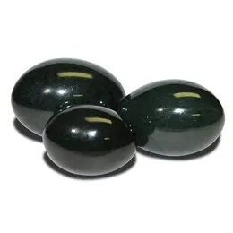 Massageador de corpo inteiro Jade Yoni Egg de 3pcs Nefrite Jade Ovos para mulheres Exercício de Kegel para piso pélvico Pedra Jade Massageador 231128