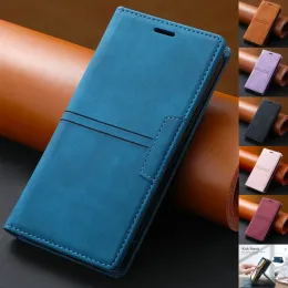 Wallet Magnetic Leather Stand Cover Telefonfodral för Xiaomi Redmi 12C 10 10C 9 9A 9C 9T Obs 12 12S 12 Pro Plus 11s 11 Pro 10 10 Pro 9 8 7 Pro