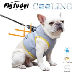 MySudui Summer Pet Cooling Dog Vest Harness Verstellbarer Outdoor Mesh Dog Cooling Harness Coat für Hunde Welpe Cool Chaleco Perro