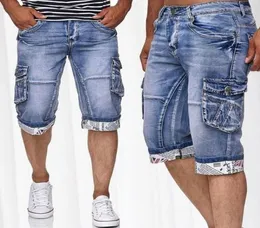 Men039s Jeans Men Short Pants 2022 Summer Casual Streetwear Mens Clothing Hip Hop Pocket Skinny Denim Jean Pant Shorts Blue54112842928931