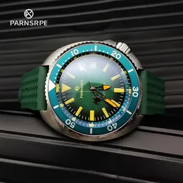 Zegarek na rękę Parnsrpe Diver's Luksusowy zegarek męski mały abalone automatyczny mechaniczny zegarek mechaniczny Japan NH35A Aspectic Dial Sapphire Glass 231128