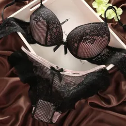 Sexy Set 6 Farben Büstenhalter Spitze Bh Sets Bequeme Unterwäsche Solide Crop Top Weibliche Dessous Für Frauen Bügel Push-Up 231129