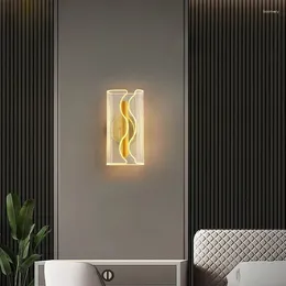 Wall Lamp Lustre Nordic LED Interior Lighting Fixture Bedroom Bedside Living Sofa Hallway Home Decoration Light Sconces