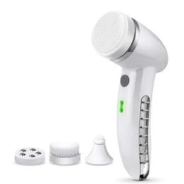 Rengöringsverktyg Tillbehör 4 i 1 Electric Spin Brush Set Safe Wash Cleansing Brush IPX6 USB Kvinna för hud Deep Cleaning Ta bort Blackhead Machine 231128