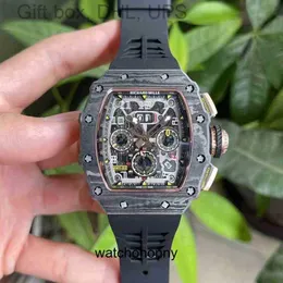 RM011-03 RETROGRADE Multifunctional Luxury Mechanical Watches Richa Milles Tape Waterproof Watch Male Automatic D6VX