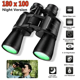 Telescope Binoculars Powerful Waterproof 80X100 Professional Long Range Adjust Night Vision BAK4 FMC Optics for Hunting Tourism 231128