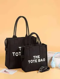 Women Shoulder Bag Large Capacity Canvas Tote Letter Printed Crossbody Bags for Women Casual Cloth Women Handbag Big Shopper Bag9939433