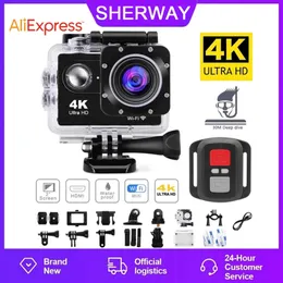 CERASTES 2023new 4K 5K 60FPS Wifi Anti-shake Action Dual Screen 170° Wide Angle 30m Waterproof Camera with Remote Control