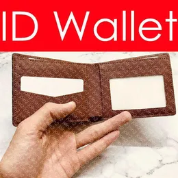 SLENDER ID WALLET N64002 Дизайнерский модный мужской короткий кошелек с несколькими карманами-органайзерами Роскошный держатель для карт с ключами Poch336j